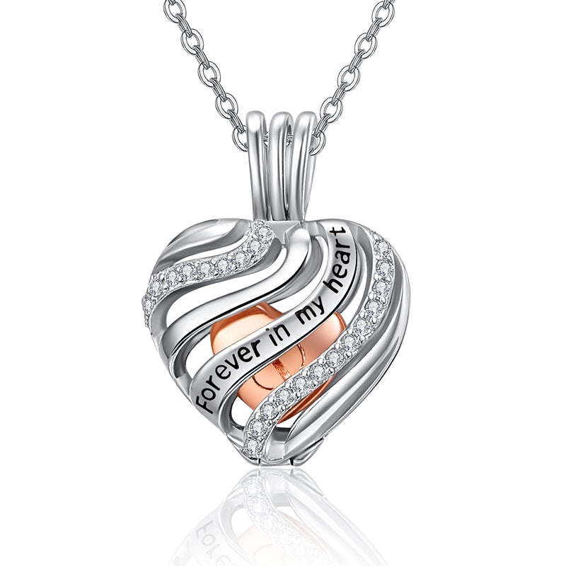 [Australia] - Ashes Jewellery 925 Sterling Silver Urn Necklace for Ashes Heart Memorial Cremation Jewellery Heart Ashes Keepsake Pendant Necklace for Mum Dad Women Men Pet with Funnel Filler Kit 