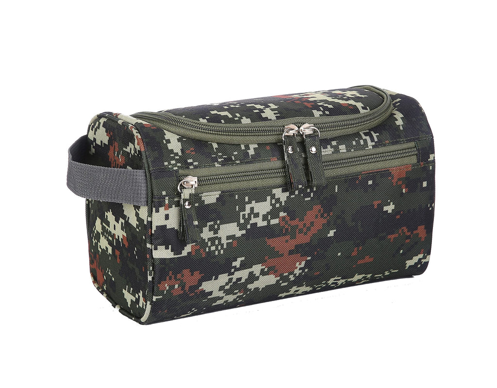 [Australia] - Hanging Travel Toiletry Bag Camo Wash Bag Waterproof Gym Shaving Bag with Handle for Men Women (Camouflage) Camouflage 