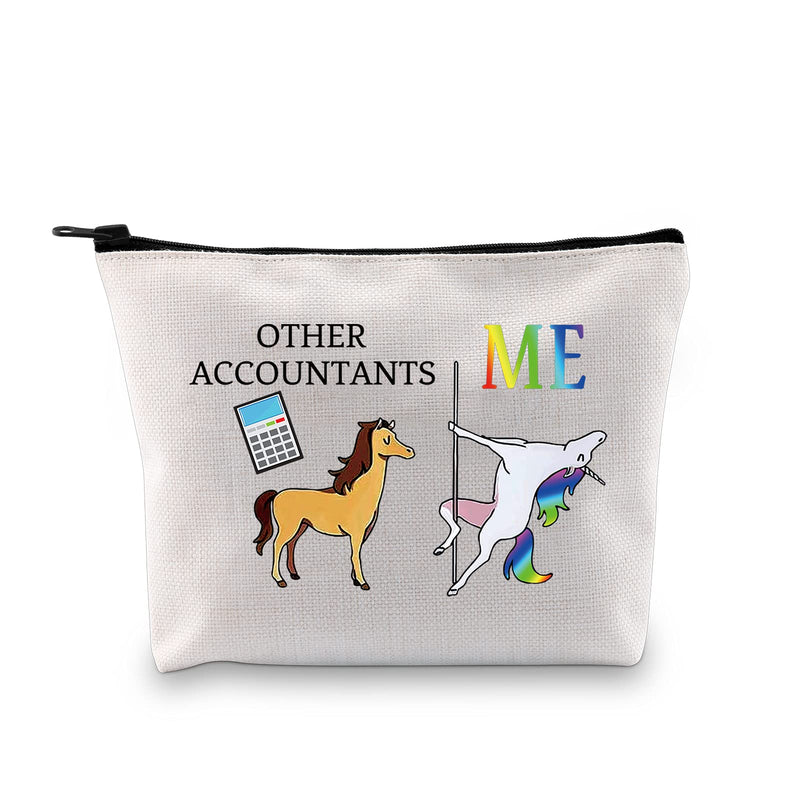 [Australia] - Accountant Gifts for Women Accountant Makeup Bag Other Accountants Me Unicorn Funny Accountant Gifts Accountant Bag 