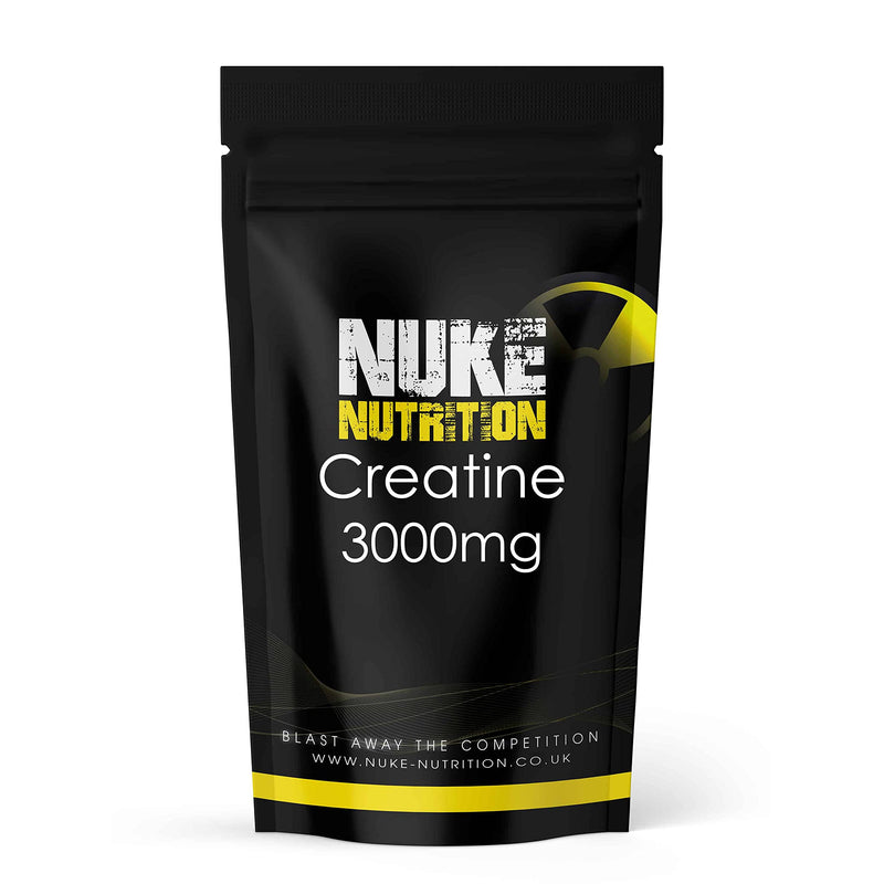 [Australia] - Nuke Nutrition Creatine Tablets 3000mg - 60 Tablets - Pure Creatine Monohydrate Supplements to Boost Muscle Mass, Bulk & Strength - Excellent Pre Workout for Men & Women - Boost Energy & Performance 60 Count (Pack of 1) 