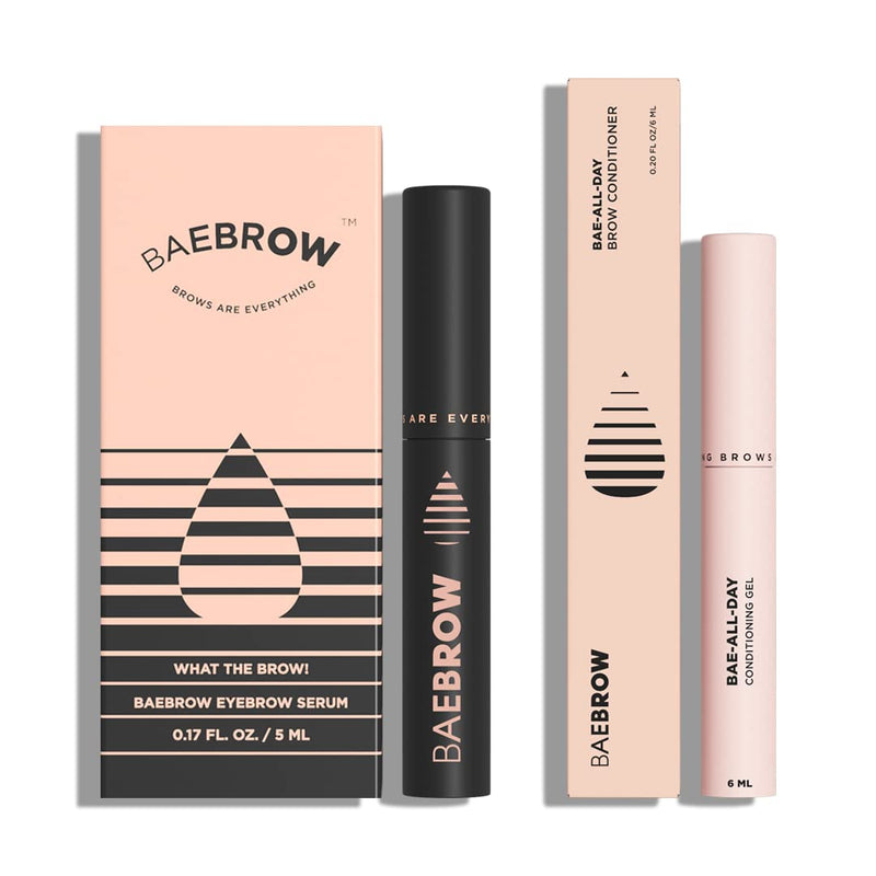 [Australia] - BAEBROW NIGHT & DAY 24/7 EYEBROW TREATMENT: 2 Serum Bundle for Eyebrow Growth, Strengthening & Lengthening For Thick and Healthy Brows 