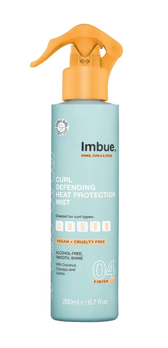 [Australia] - Imbue Curl Defending Heat Protection Mist - Vegan and Curly Girl Compliant 200 ML Paraben Free 