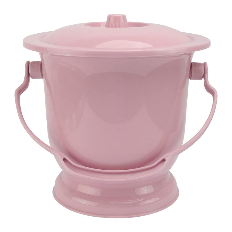 [Australia] - Hemoton Chamber Pot Bedpan Urinal Bottle Urine Pots Bucket with Lid Handle Portable Potty Urinal for Women Men Elderly Kid Pink 