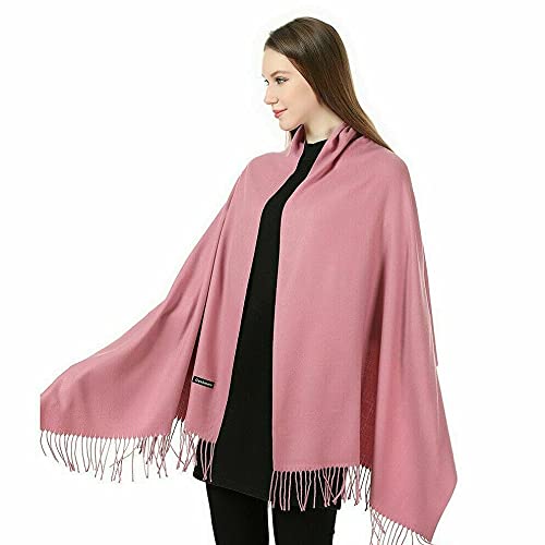 [Australia] - Cashmere Unisex Womens Mens Luxury Large Soft Pashmina Shawl Scarf Neckerchief pink 