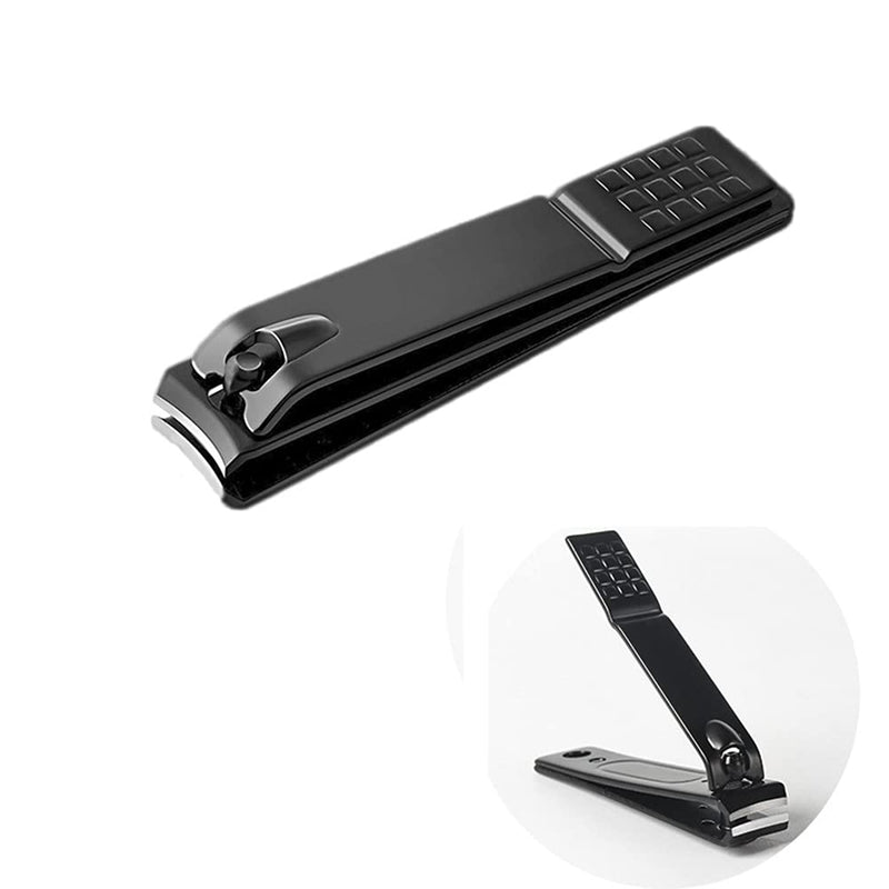 [Australia] - Nail Clippers, Made with Heavy Duty Stainless Steel, Sharp Nail Trimmer Pedicure for Thick Fingernail Toenail Men Women - Black 