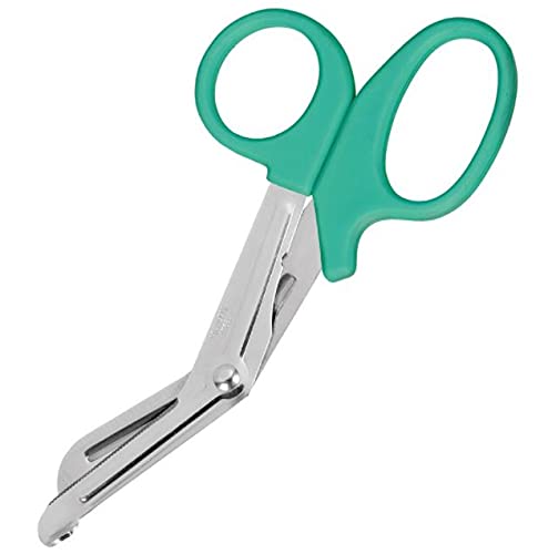 [Australia] - Tough Cut Utility Scissors Trauma Shears for Bandages First Aid Paramedics Multi Use 19cm (Green) Green 