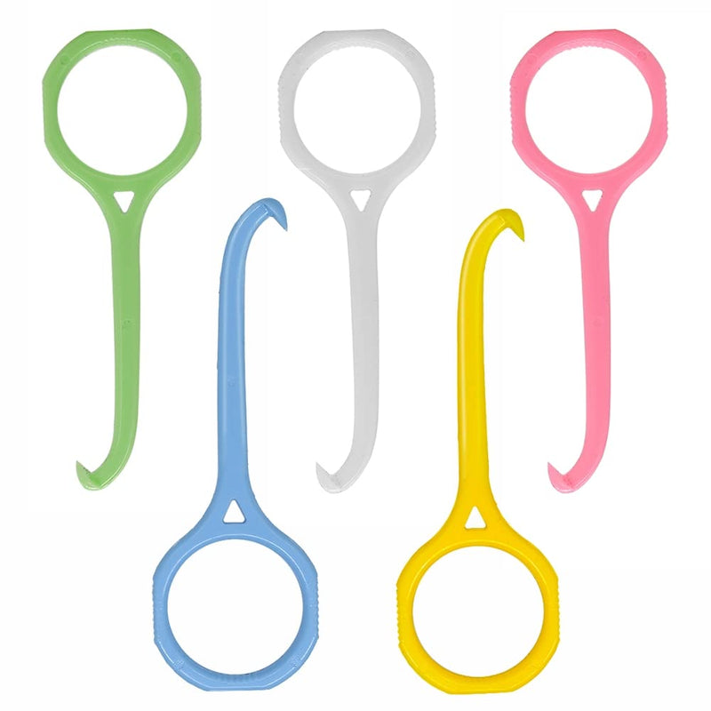 [Australia] - Angzhili 5 Pack Clear Aligner Removal Tool,Remover for Invisible Brace Tooth Cleaning Oral Care (White, Yellow, Pink, Green, Blue) 