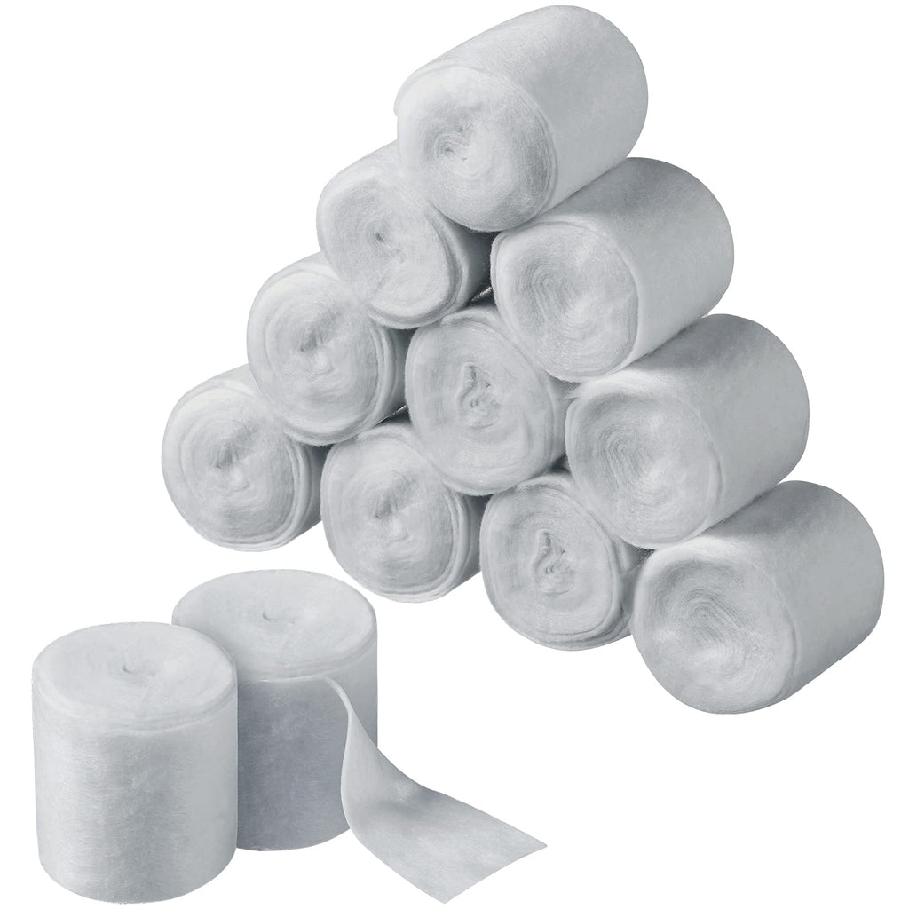 [Australia] - 12 Rolls Cast Padding Cotton Undercast Padding Roll Cotton Wraps Cast Padding Use with Soft Plaster Cloth Gauze Bandage for Halloween Hobby Art Projects Mask Making Craft Body Casts, 2 Inch x 8.8 ft 