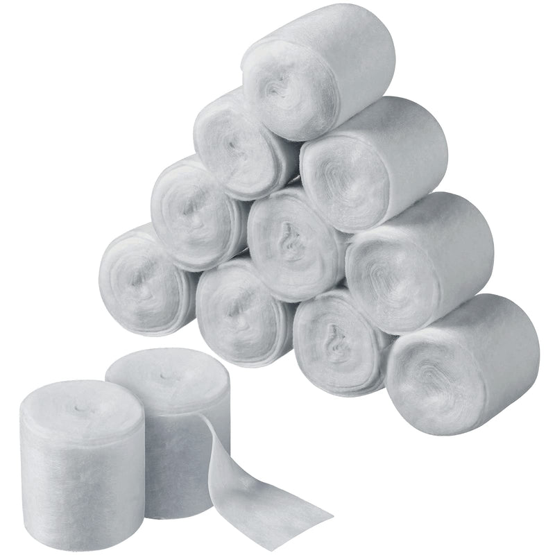[Australia] - 12 Rolls Cast Padding Cotton Undercast Padding Roll Cotton Wraps Cast Padding Use with Soft Plaster Cloth Gauze Bandage for Halloween Hobby Art Projects Mask Making Craft Body Casts, 2 Inch x 8.8 ft 