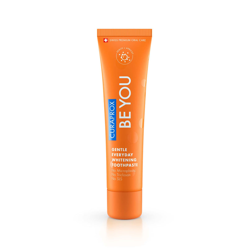 [Australia] - Curaprox Be You Peach + Apricot Toothpaste 60ml - Gentle Everyday Whitening Toothpaste - SLS Free, Microplastic Free, Triclosan Free, Fluoride Toothpaste 60 ml (Pack of 1) 