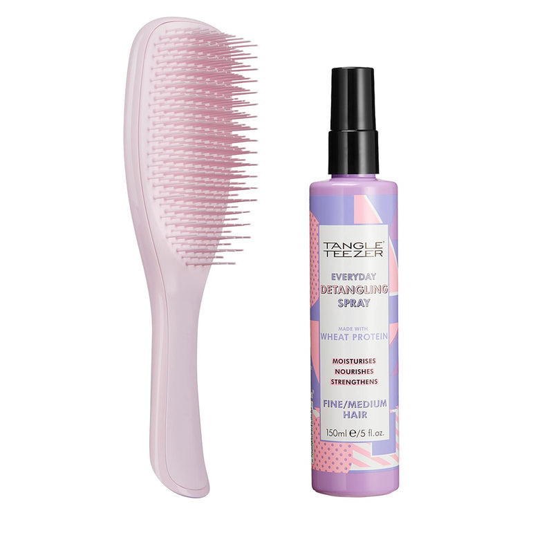 [Australia] - Tangle Teezer The Wet Detangler, Millennial Pink with Everyday Detangling Spray 