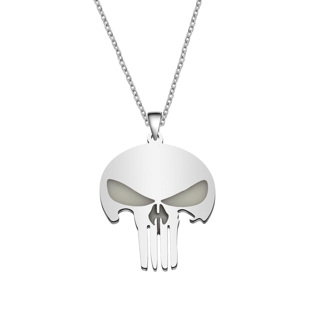 [Australia] - MYSOMY Luminous Skull Necklace Skull Gifts Glow In The Dark Necklaces Halloween Gifts 