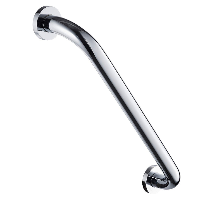 [Australia] - NSODOO Shower Arm Grab Bar for Bathroom Handrail Safety Non-Slip Wall Handle for Bath Toilet Sliding Bars Polished Chrome Brass (30 cm) 30cm Grab Bar Chrome 