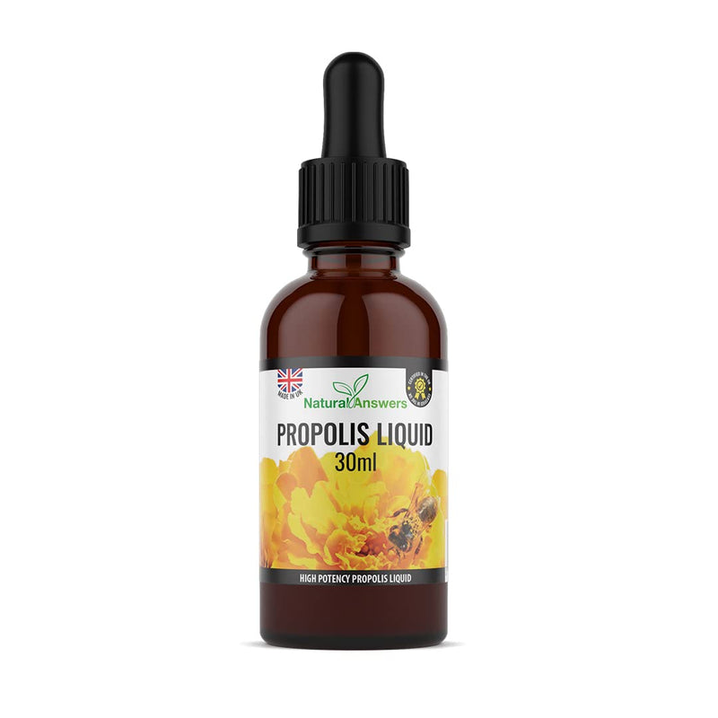 [Australia] - Bee Propolis Liquid 30ml (1 Bottle) Alcohol-Free Propolis Liquid Extract Tincture Skin Healing Throat and Mouth Health by Natural Answers. - 1 