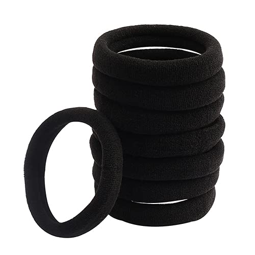 [Australia] - 50 Pcs Hair Bands, High Elastic Soft Cotton Hair Ties Hair Bobbles Ponytail Holder for Curly or Straight Thick Hair 50 pcs 