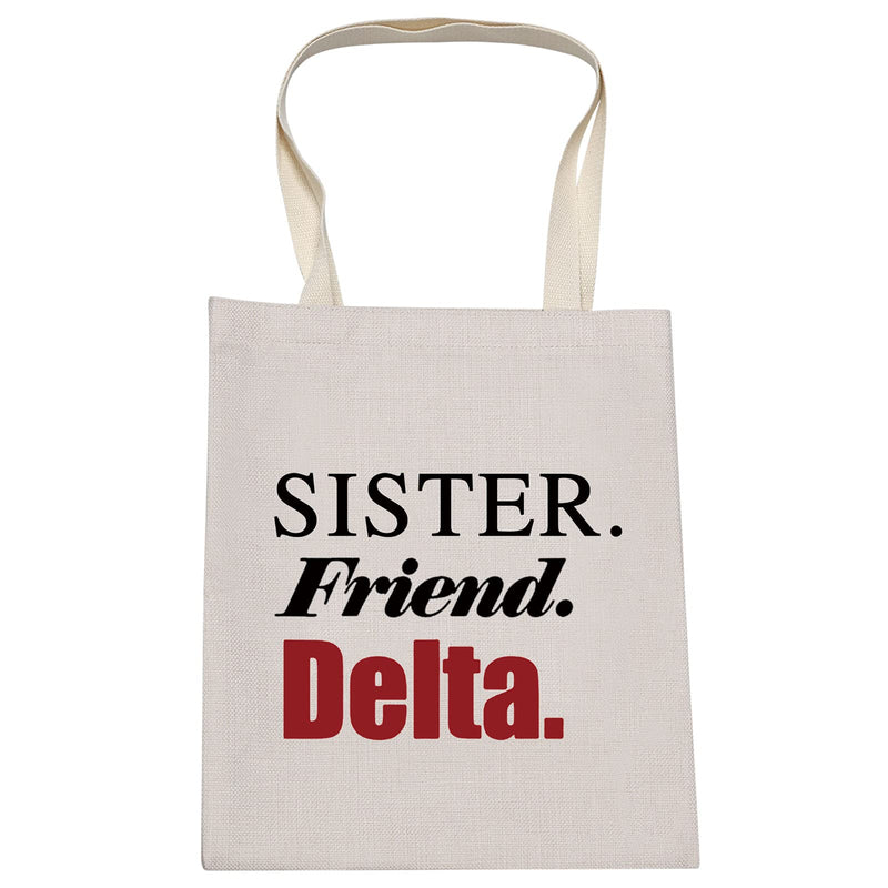 [Australia] - LEVLO Delta Sorority Cosmetic Make Up Bag DST Elephant Sorority Gift Sister Friend Delta Makeup Zipper Pouch Bag For Sister Friends, Sister Friend Delta Tote, 