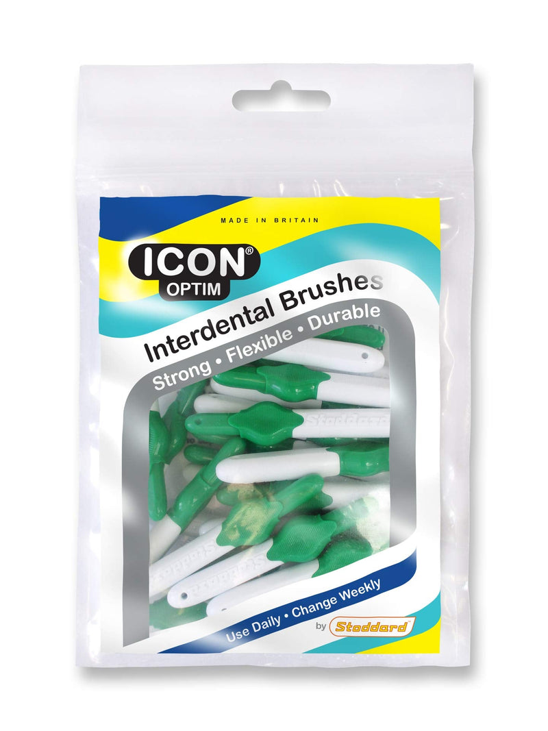 [Australia] - Stoddard Icon Green Standard Interdental Brushes - 25 Per Pack 