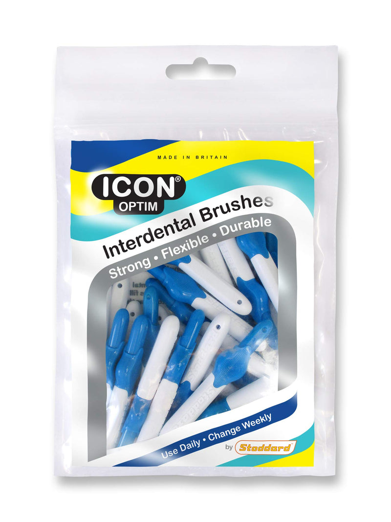 [Australia] - Stoddard Icon Blue Standard Interdental Brushes - 25 Per Pack 25 Count (Pack of 1) 