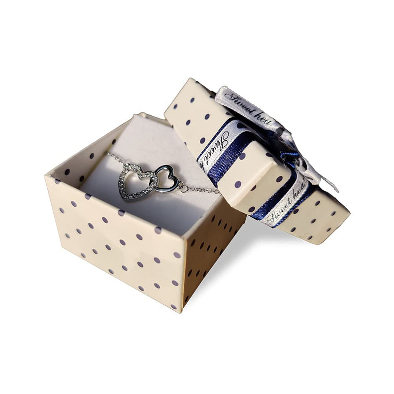 [Australia] - Friendship Gifts for Women with Crystal Necklaces in Jewellery Box - Necklaces for Women as a Christmas Gifts, Wedding Gifts, And Birthday Gift with Long Silver & Rose Gold Color Chain. Silver White 