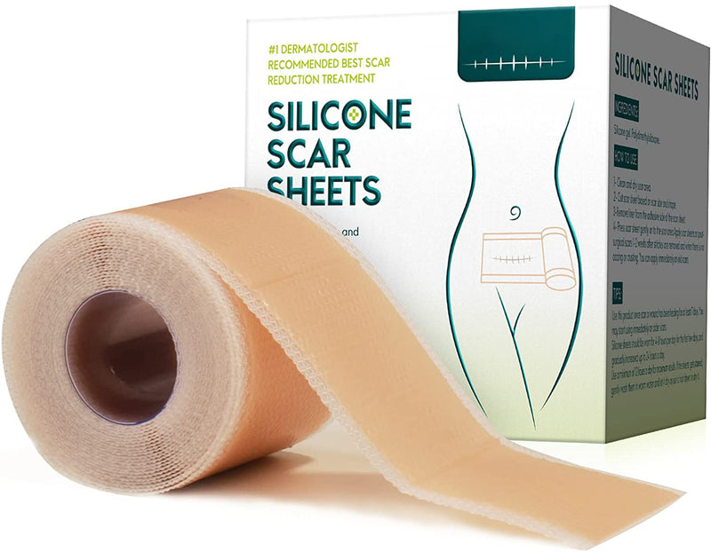 [Australia] - Silicone Scar Sheets (4x300CM), Professional Removal New & Old Scars from Post Surgery,Injury,Burns, Acne Scar Treatment, C-Section, Keloid 