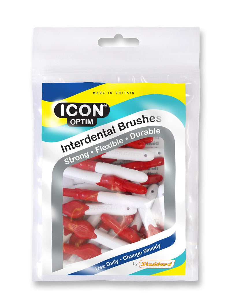 [Australia] - Stoddard Icon Red Standard Interdental Brushes - Pack of 25 