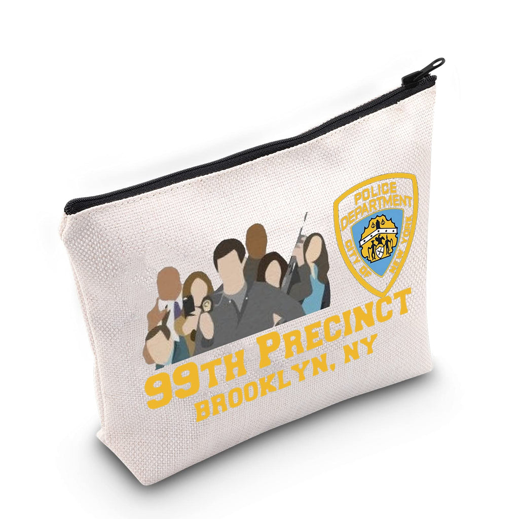 [Australia] - LEVLO Brooklyn 99 TV Show Cosmetic Make Up Bag Brooklyn 99 Fans Gift 99TH Precinct Brooklyn NY Makeup Zipper Pouch Bag Brooklyn 99 Merchandise, 99TH Precinct, 