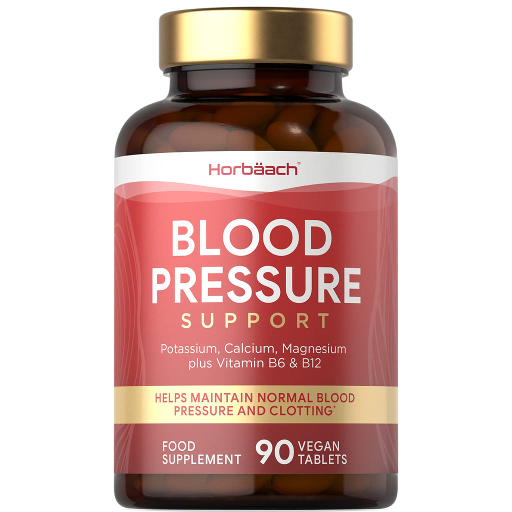 [Australia] - Blood Pressure Supplement | 90 Vegan Tablets | Helps Maintain Normal Blood Pressure | with Magnesium, Potassium & Calcium | for Men & Women | by Horbaach 