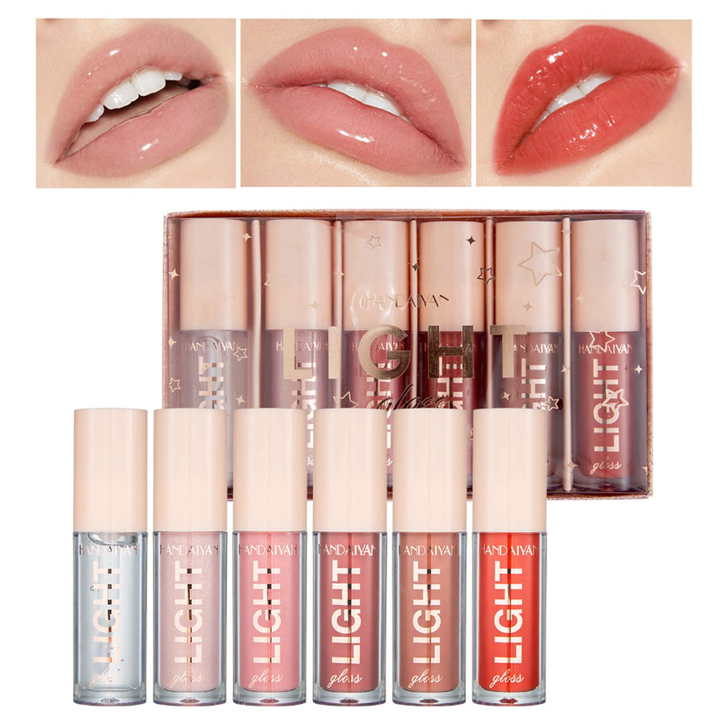 [Australia] - 6Pcs Liquid Lipstick Makeup Set Kit, Long Lasting Waterproof Hydrating Lip Gloss Lip Glaze Set, Pigmented Lip Makeup Gift Sets for Girls and Women (A) A 