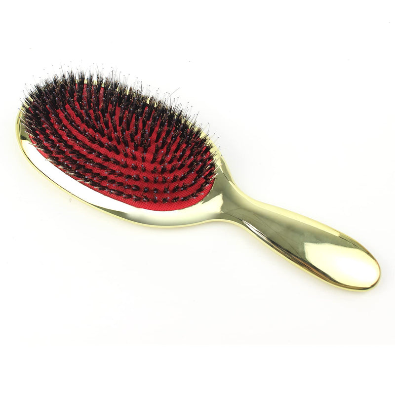 [Australia] - VinBee Paddle Hair Extension Brush Massage Hair Brush Professional Detangle Brush Comb Oval Anti-static Hair CombÔºàGoldÔºâ gold 