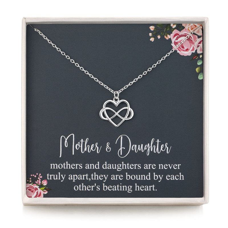 [Australia] - RareLove Gifts for Mum,925 Sterling Silver Tiny Infinity Heart Necklaces for Mother & Daughter,Mom Necklace Jewellery from Daughter,Mom Gifts for Mothers Day,Best Birthday Gift Ideas 