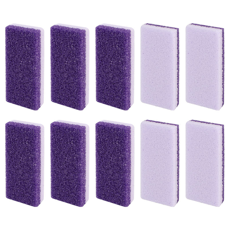 [Australia] - Bubuyun 10PCS Foot Pumice Stone for Feet Callus Remover Stone Pumice Stone for Hard Skin Double Sided Pumice Stone for Feet and Body(12 × 5 × 2.5cm, Purple) 