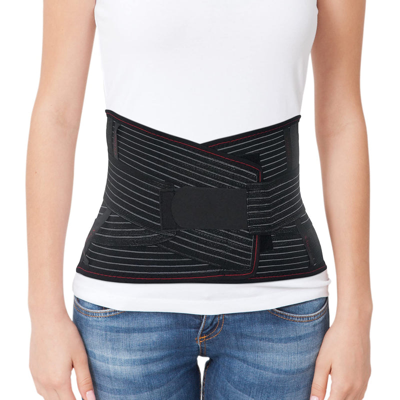 [Australia] - ORTONYX Lumbar Support Belt Lumbosacral Back Brace – Ergonomic Design and Breathable Material - XS/S (Waist 26"-32.2") Black XS/M (Waist 26"-32.2") 