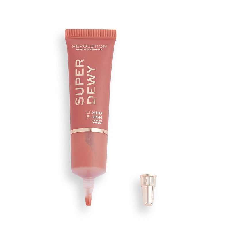 [Australia] - Makeup Revolution Superdewy Liquid Blush Flushing For You, Bright Rose 15 ml (Pack of 1) 