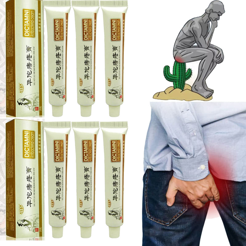 [Australia] - 6PCS Haemorrhheal Herbal Cream, Chinese Herbal Hemorrhoids Cream, Painless Hemorrhoid Relief Cream, Anal Cream, Maximum Strength Pain Relief 