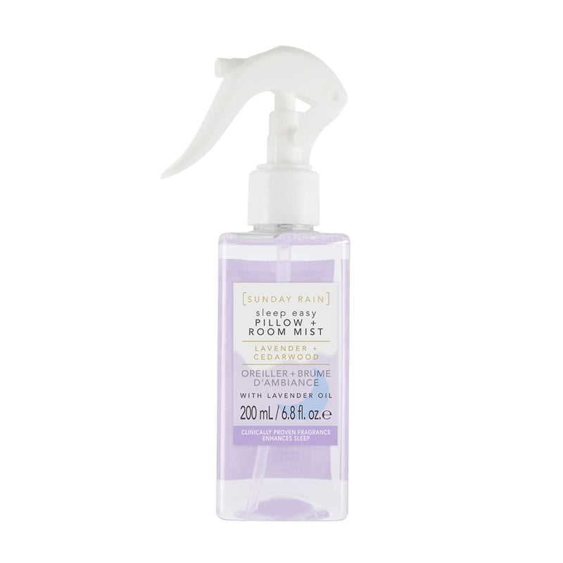 [Australia] - Sunday Rain Sleep Easy Luxury Relaxing Soothing Pillow and Room Mist Spray, Vegan and Cruelty-Free, Lavender and Cedarwood, 200ml 