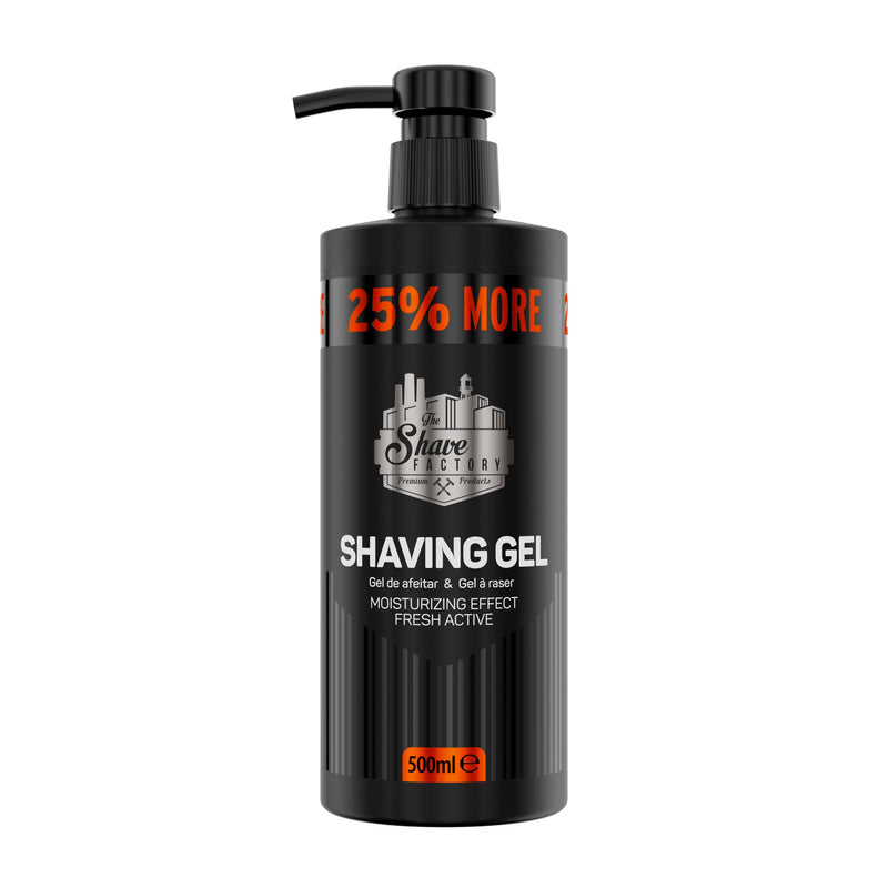 [Australia] - The Shave Factory Shaving Gel - Moisturizing Effect Fresh Active Product for Professional Barbers/Hairdressers and Traditional Shaving Enthusiasts (Fresh, 500ml) 