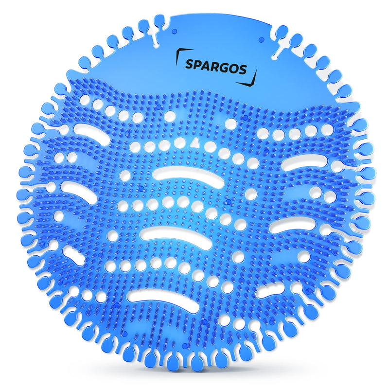 [Australia] - Urinal Screen Deodorizer Mats (12 Pack) Anti-Splash Toilet Smell Refresher protection for Bathroom Office Stadiums Schools with Free Gloves - 12pcs Blue Ocean Breeze 