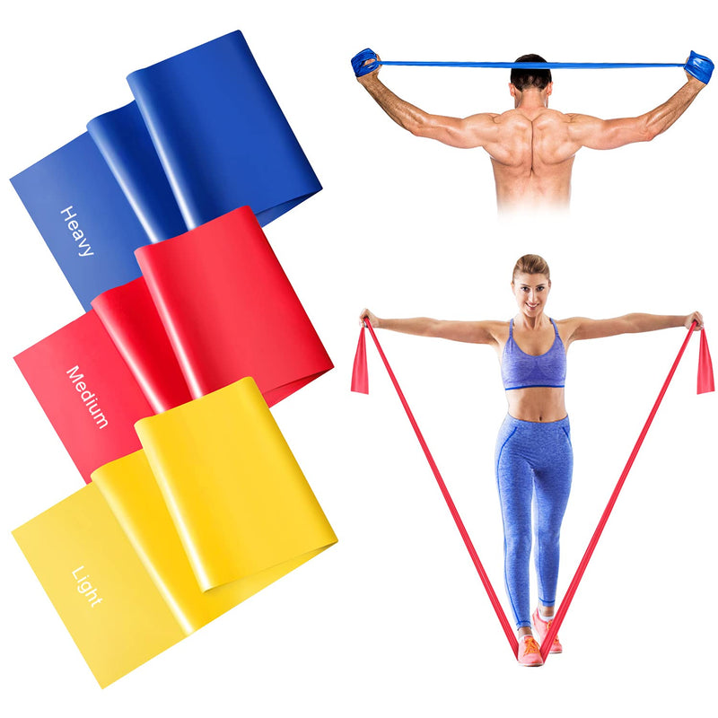 [Australia] - Resistance Bands Set, [Set of 3] 2.0M/6.5ft Skin-Friendly Exercise Bands with 3 Resistance Levels, Workout Resistance Bands Set for Women and Men,Ideal for Strength Training, Pilates, Yoga, Fitness 