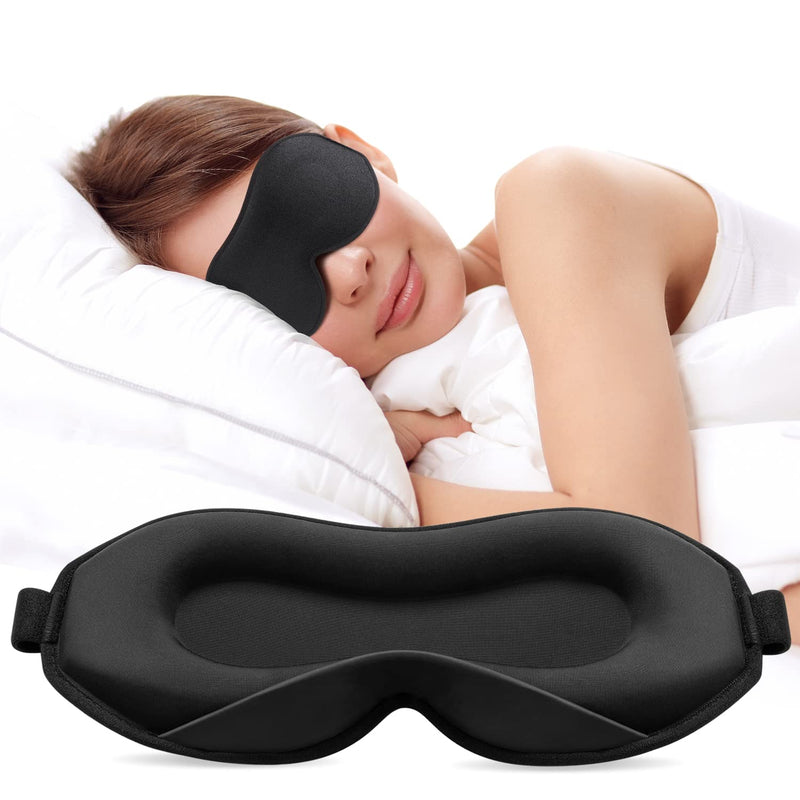 [Australia] - Umisleep Upgraded Sleep Mask, Perfect Sleeping Mask for Side Sleepers, 3D Ultra Soft Skin-Friendly Eye Masks for Sleeping Women Men Kids with Adjustable Strap, Blindfold for Travel/Sleep/Nap… 