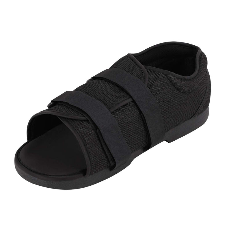 [Australia] - Post-op Shoe Plaster Cast Shoe Open Toe After Surgical Bandage Walking Protection Orthopedics Trauma Recovery Foot Walker Cast Cover Shoe Large Black 