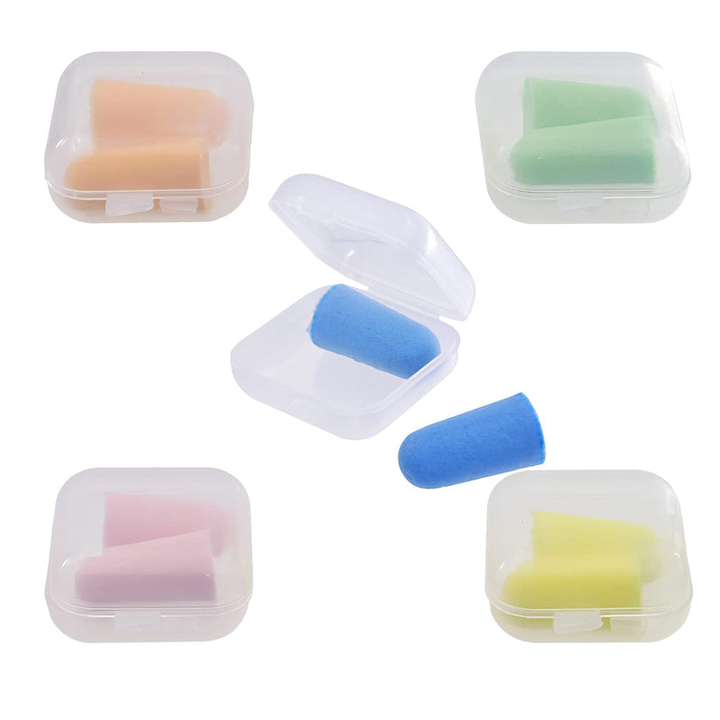 [Australia] - DBOO 5 Pairs Ear Plugs Soft Foam Ear Plugs for Sleeping Noise Cancelling Earplugs Best Used for Sleeping, Travel, Concerts, Studying, Work, Loud Noise 