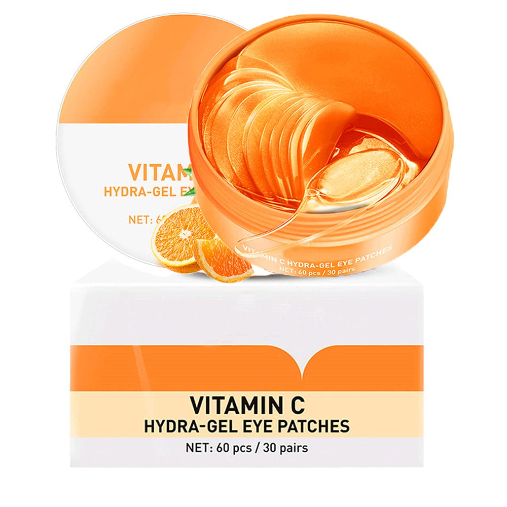 [Australia] - 30 pairs Vitamin-C Under Eye Patches - Collagen Patches Eye Masks with Moisturizing and Anti-Aging Effect/ Hydrogel Under-Eye Patches for Puffy Eyes, Dark Circles, Eye Bags, Improve Lines and Wrinkles 