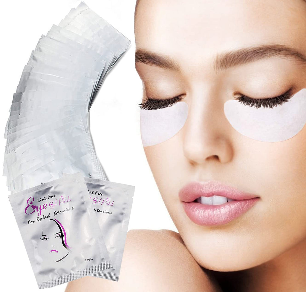 [Australia] - Under Eye Gel Pads, 40 Pairs Eyelash Extension Pads Lint Free Eye Lash Patches for Pro Salon and Individual 