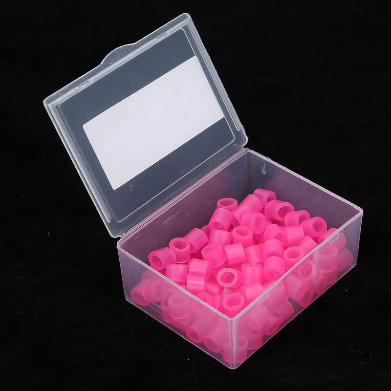 [Australia] - Color Code Band, Silicone Color Code Rings, Dental Color Code Rings Non‑Toxic Silicone Dental Color Code Rings Accessory Supplies 100pcs (pink) pink 