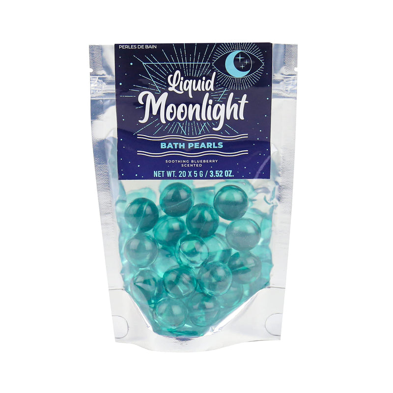 [Australia] - Gift Republic Liquid Spirit Moonlight Bath Pearls 20-Pack Soothing Blueberry Scent, Multicoloured 
