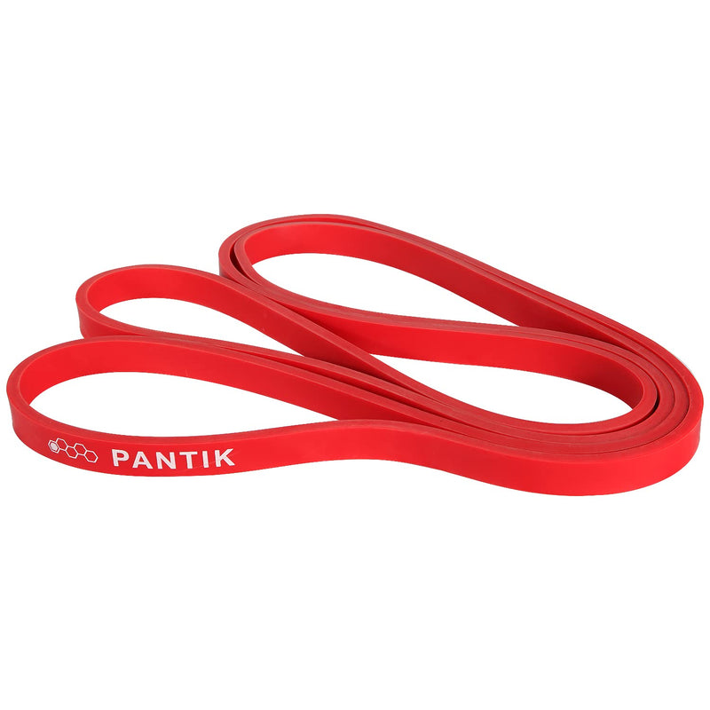 [Australia] - PANTIK Resistance Bands Set for Women and Men Pull up Bands Exercise Loop Band for Body Stretching Powerlifting Yoga Pilates Resistance Training red 
