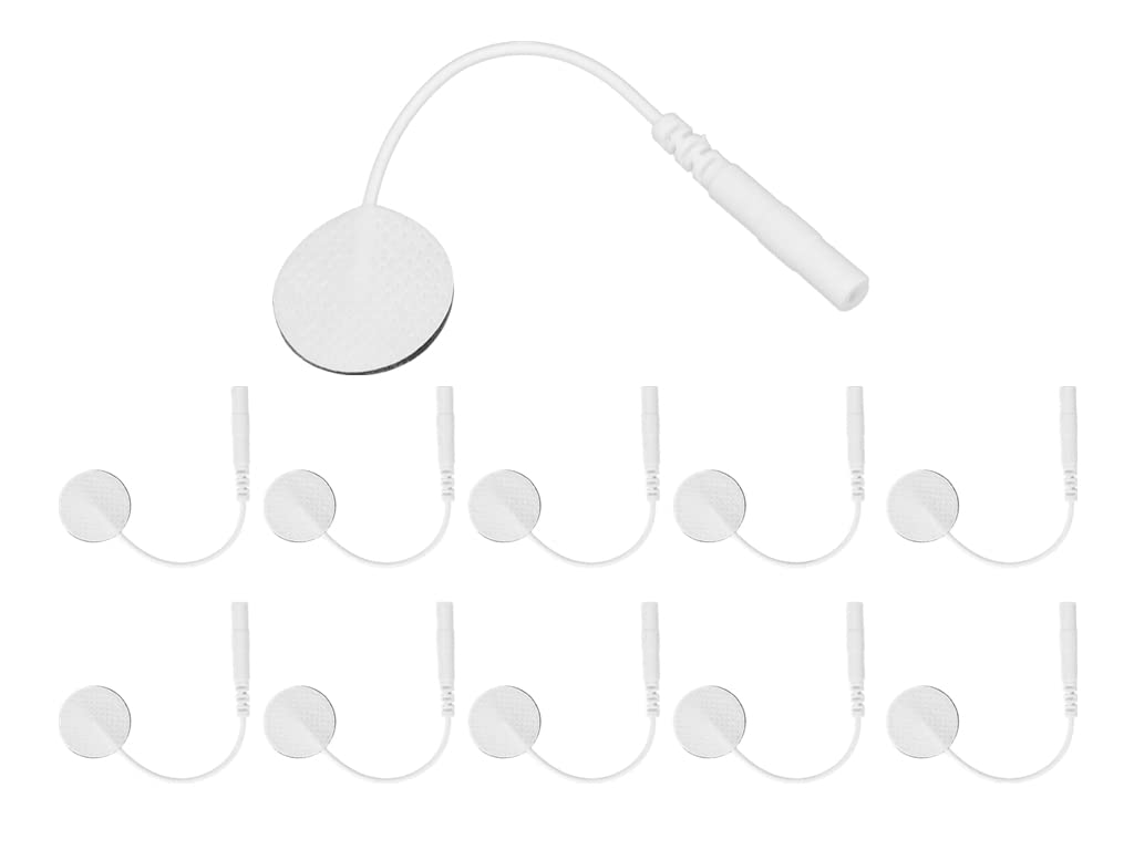 [Australia] - 10pcs TENS Electrode Pads, Reusable Replacement Electrode Massage Pads Patches, Non‑Woven Tens pads Electrode Patches Accessory for TENS/EMS Machine, 2cm 