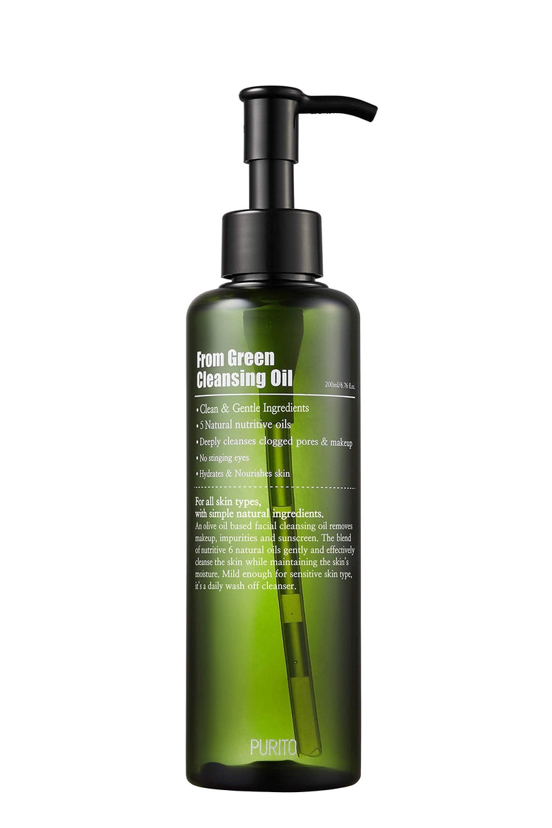 [Australia] - PURITO From Green Cleansing Oil 6.76 fl.oz / 200ml , vegan & cruelty-free, gentle cleanser, facial cleansing oil 