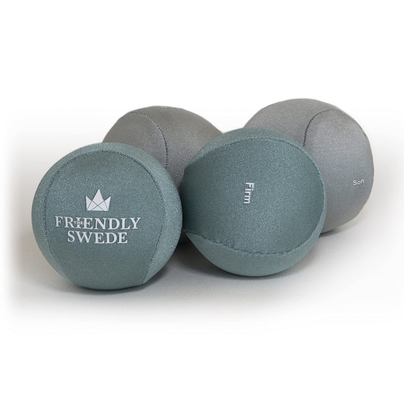 [Australia] - The Friendly Swede Stress Balls for Adults - Hand Therapy Ball and Hand Exerciser - 4 Pack of Stress Balls for Grip Strength Training and Stress Relief Small (5,5cm) 
