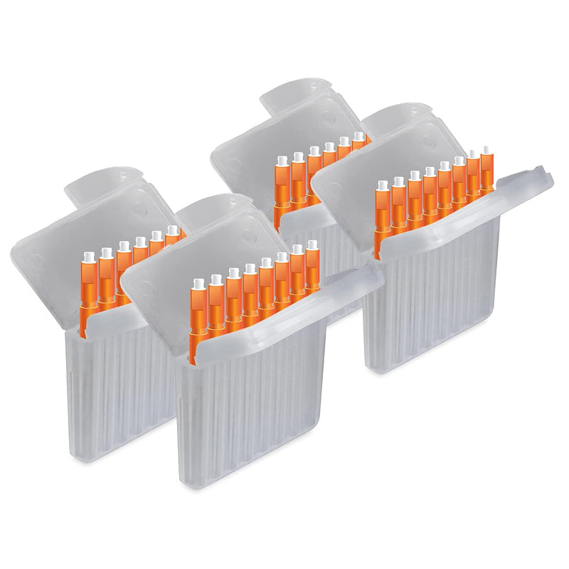 [Australia] - JB White Pack of 32 Wax Filters for Hearing aids Compatible with Starkey Hear Clear Hearing aids - Height: 1.5 mm | Diameter 1.7mm, Orange 